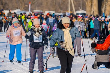 Депутаты на «Лыжне России»